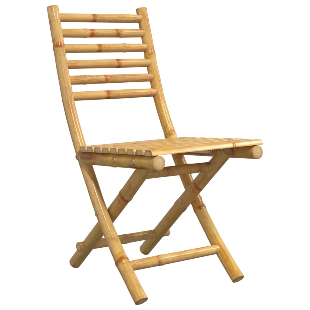 Folding Patio Chairs 6 pcs 16.9"x21.3"x34.6" Bamboo