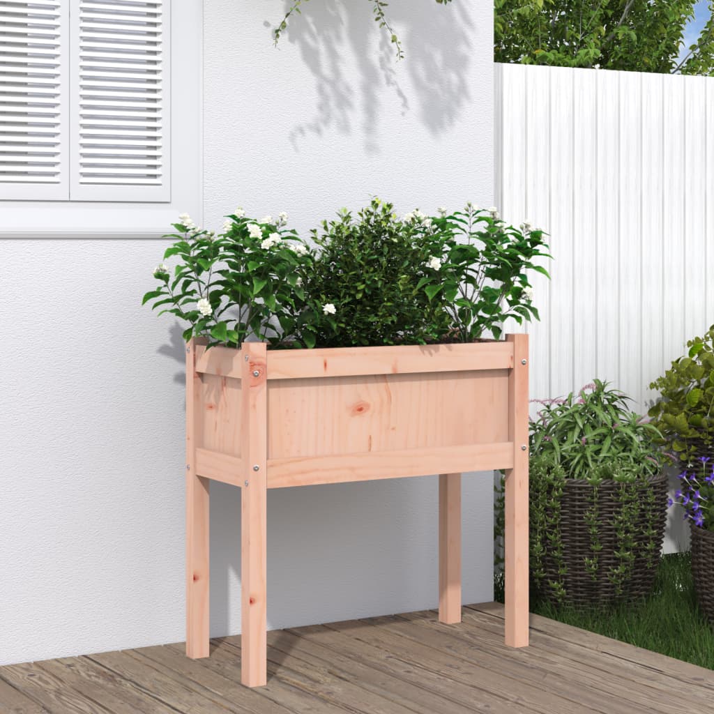 Garden Planter with Legs 27.6"x12.2"x27.6" Solid Wood Douglas