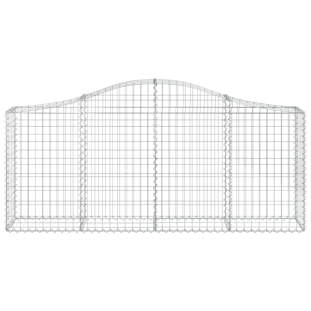 Arched Gabion Basket 78.7"x11.8"x31.5"/39.4" Galvanized Iron