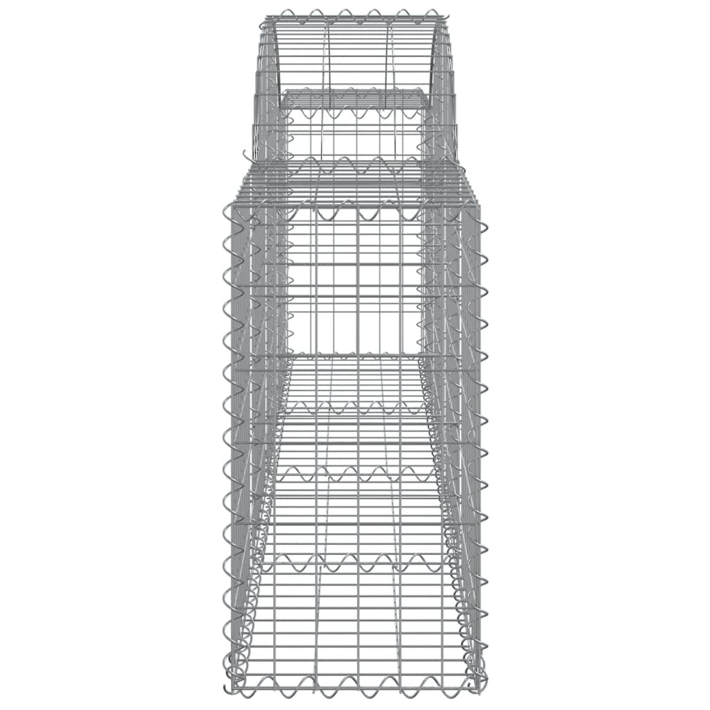 Arched Gabion Baskets 13 pcs 78.7"x11.8"x23.6"/31.5" Galvanized Iron