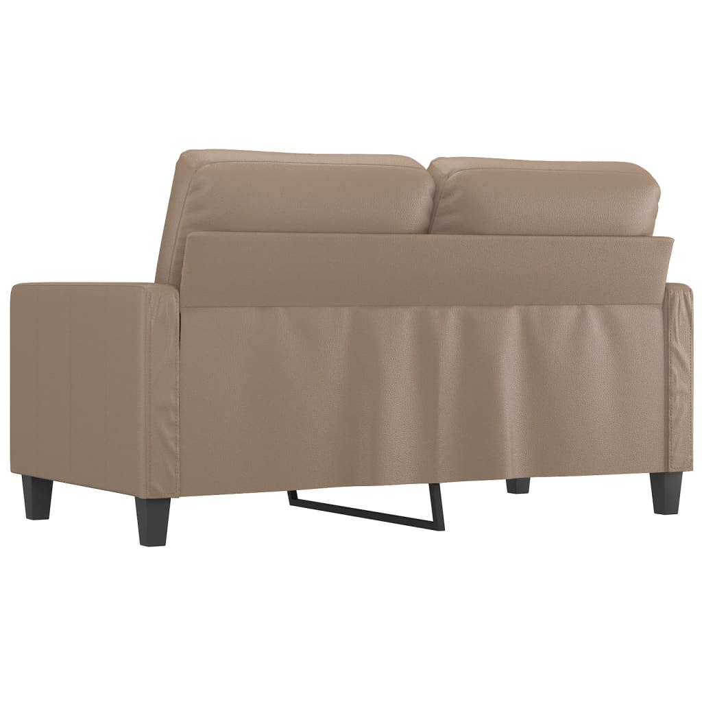 2-Seater Sofa Cappuccino 47.2" Faux Leather