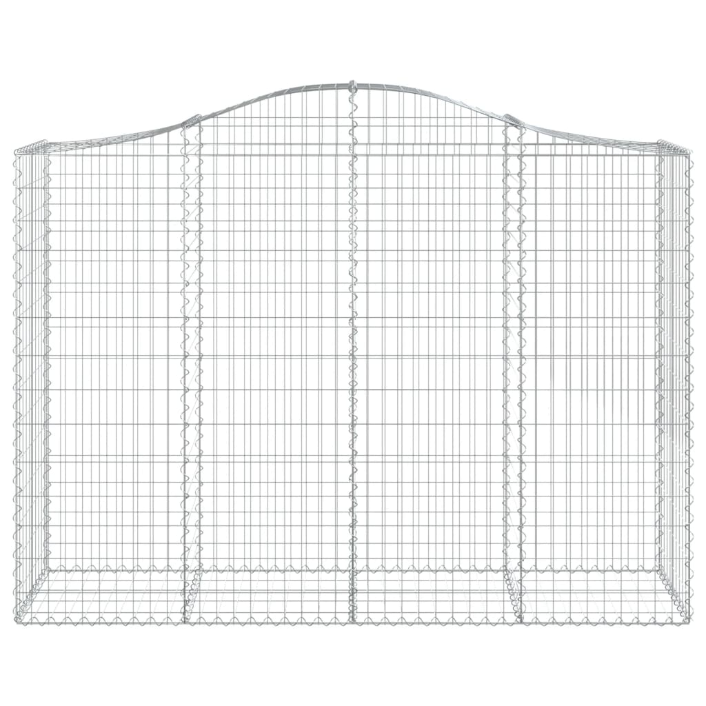 Arched Gabion Basket 78.7"x19.7"x55.1"/63" Galvanized Iron