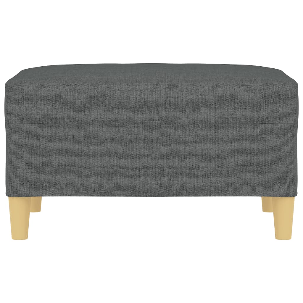 Footstool Dark Gray 27.6"x21.7"x16.1" Fabric