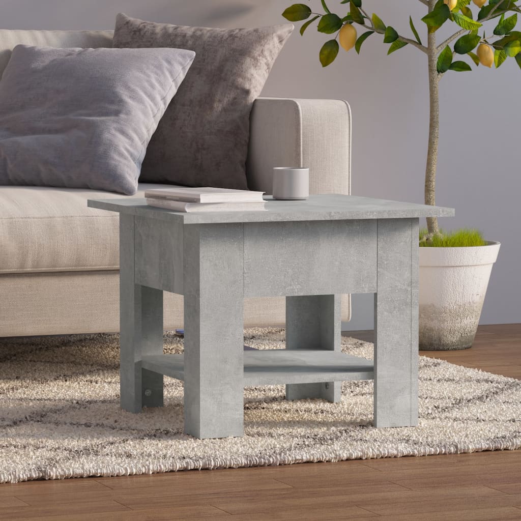 Coffee Table Gray Sonoma 21.7"x21.7"x16.5" Engineered Wood