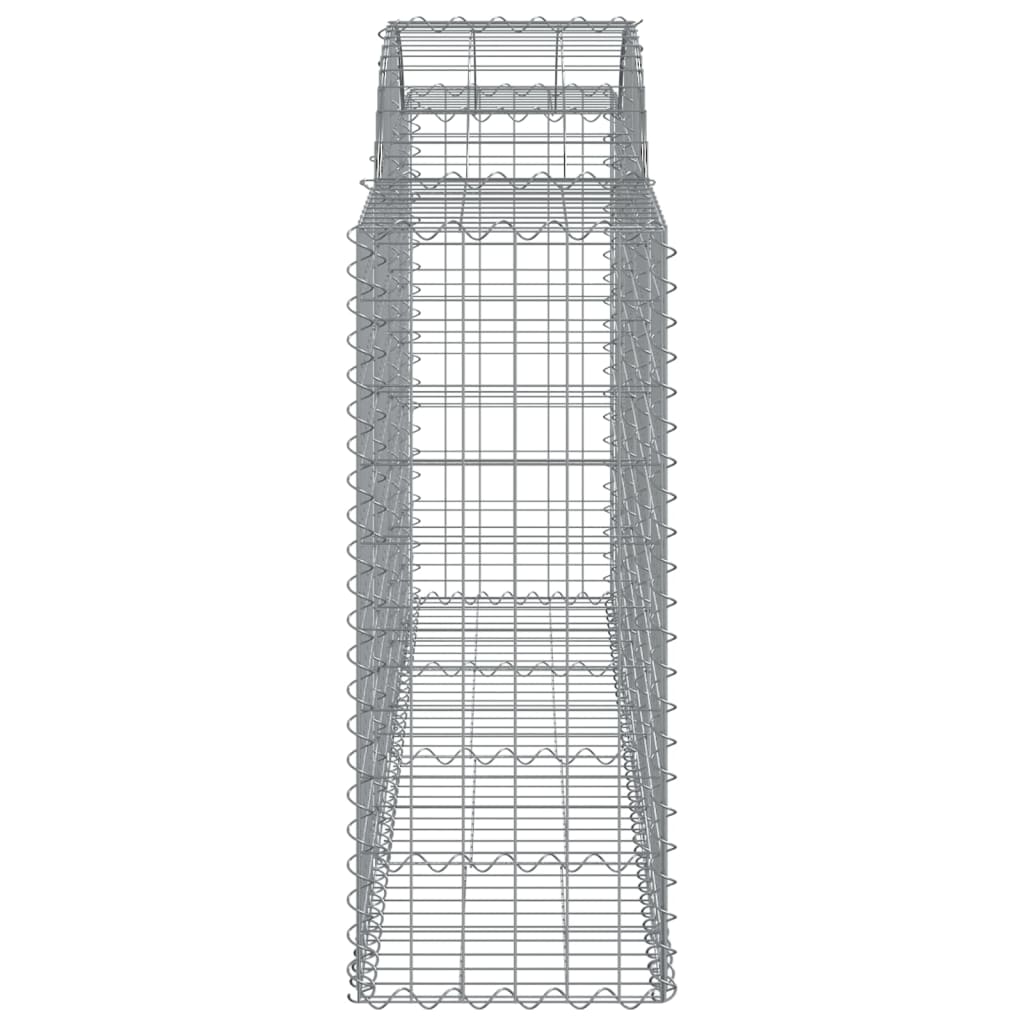 Arched Gabion Baskets 30 pcs 78.7"x19.7"x39.4"/47.2" Galvanized Iron