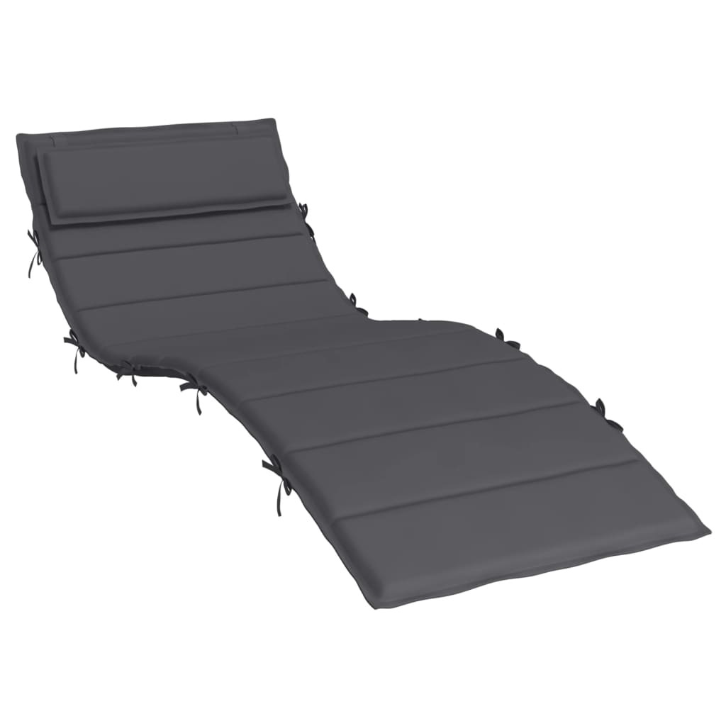 Sun Lounger Cushion Anthracite 70.9"x23.6"x1.2" Oxford Fabric