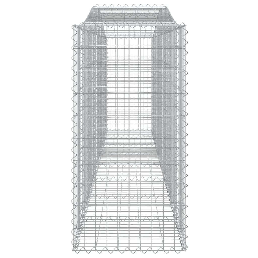 Arched Gabion Baskets 20 pcs 157.5"x19.7"x39.4"/47.2" Galvanized Iron