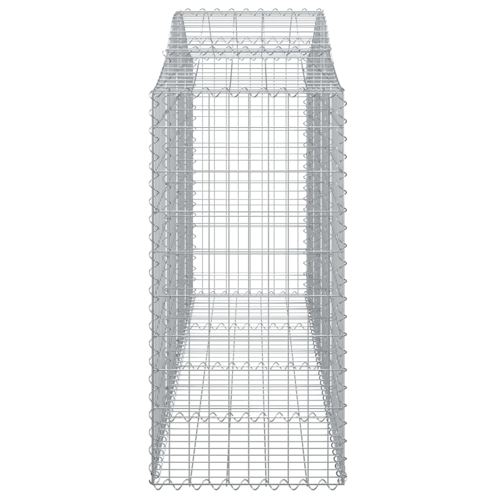 Arched Gabion Basket 78.7"x19.7"x47.2"/55.1" Galvanized Iron