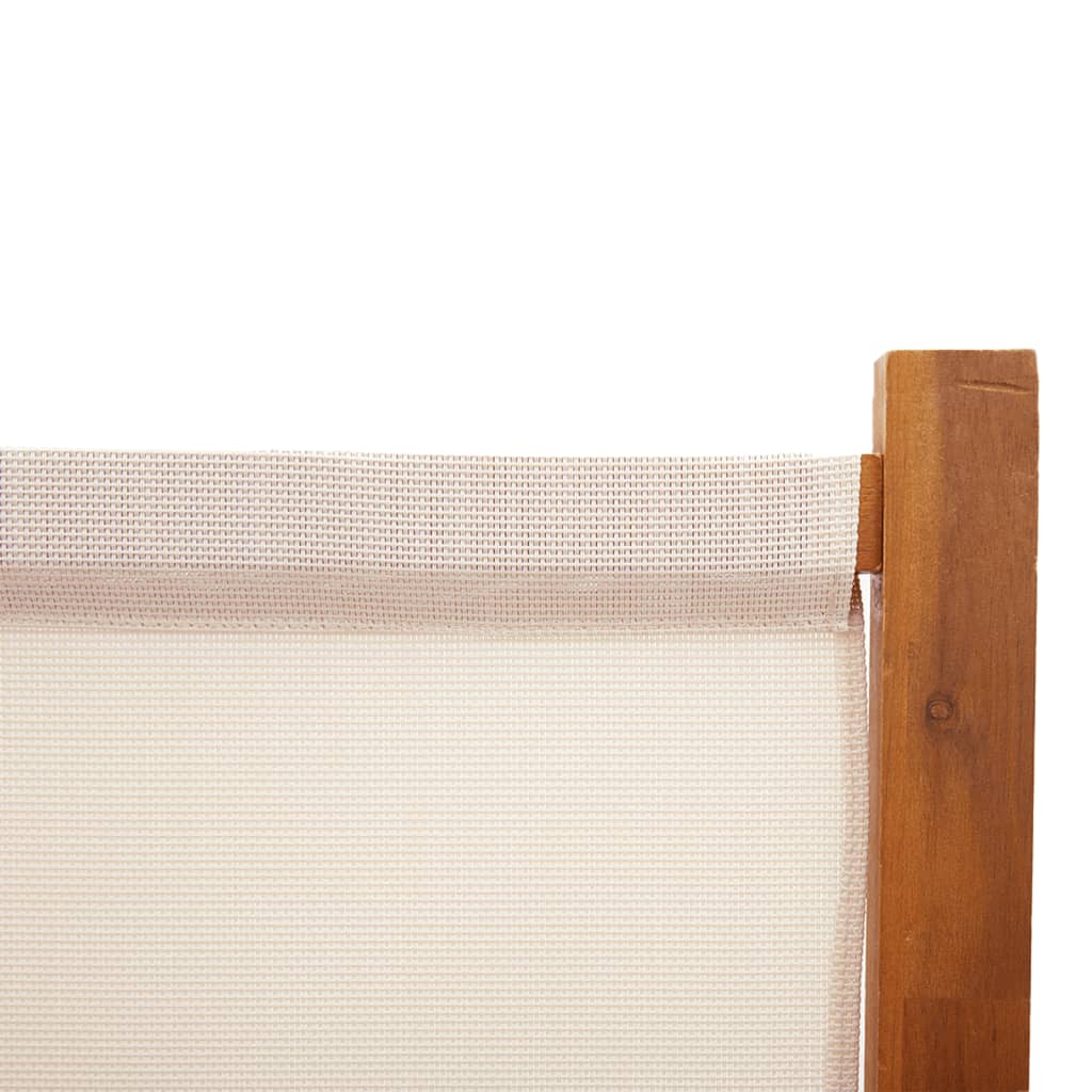 4-Panel Room Divider Cream White 110.2"x70.9"