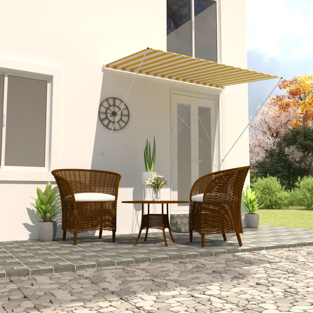 Retractable Awning 137.8"x59.1" Cream