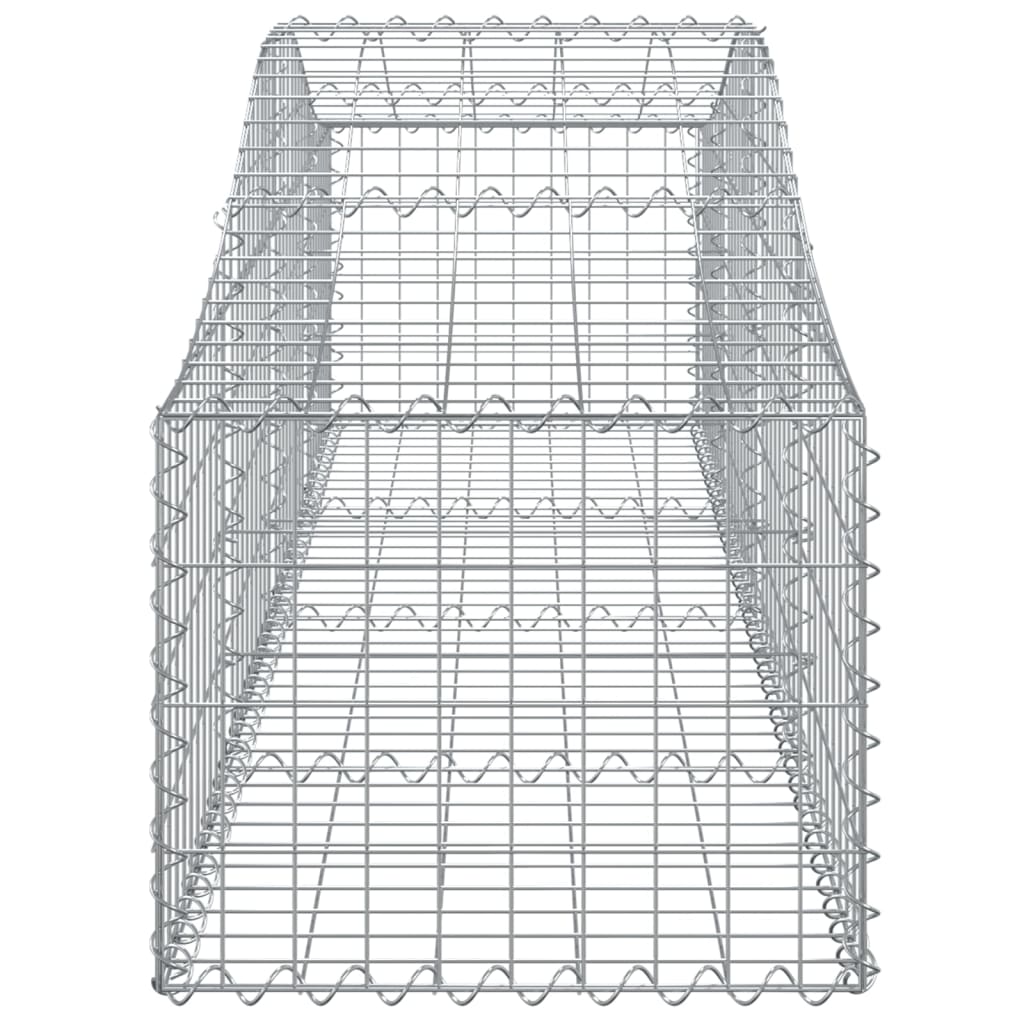 Arched Gabion Baskets 30 pcs 78.7"x19.7"x15.7"/23.6" Galvanized Iron