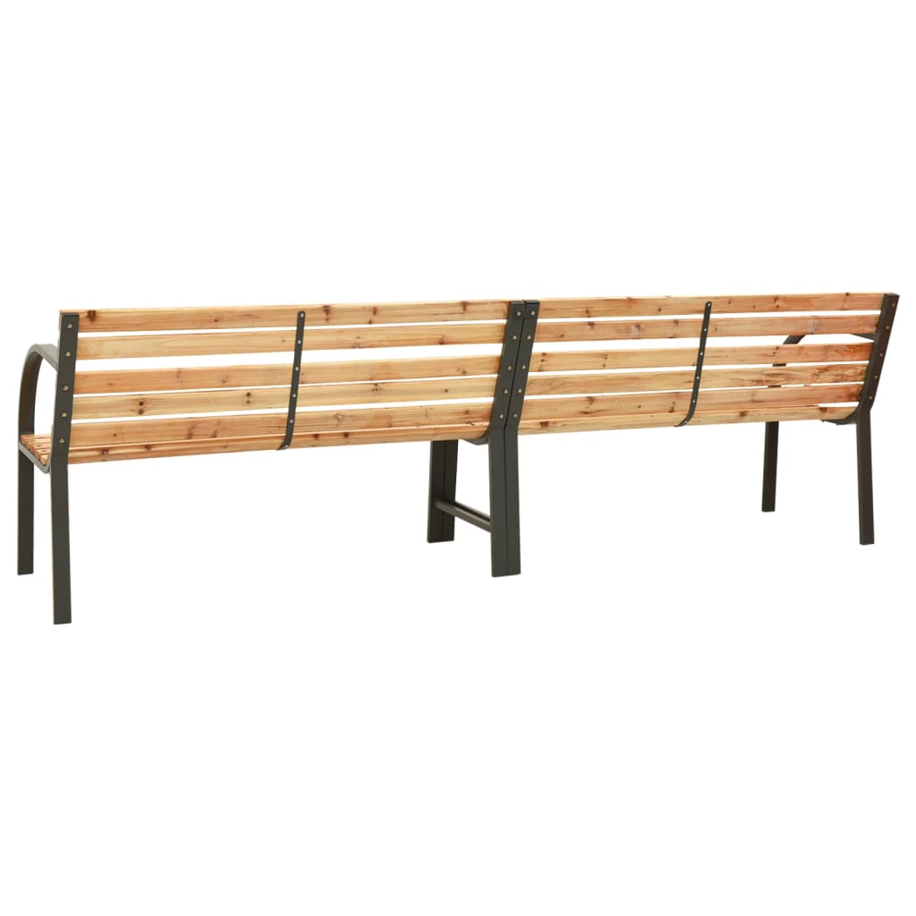 Twin Patio Bench 94.9" Chinese Fir Wood