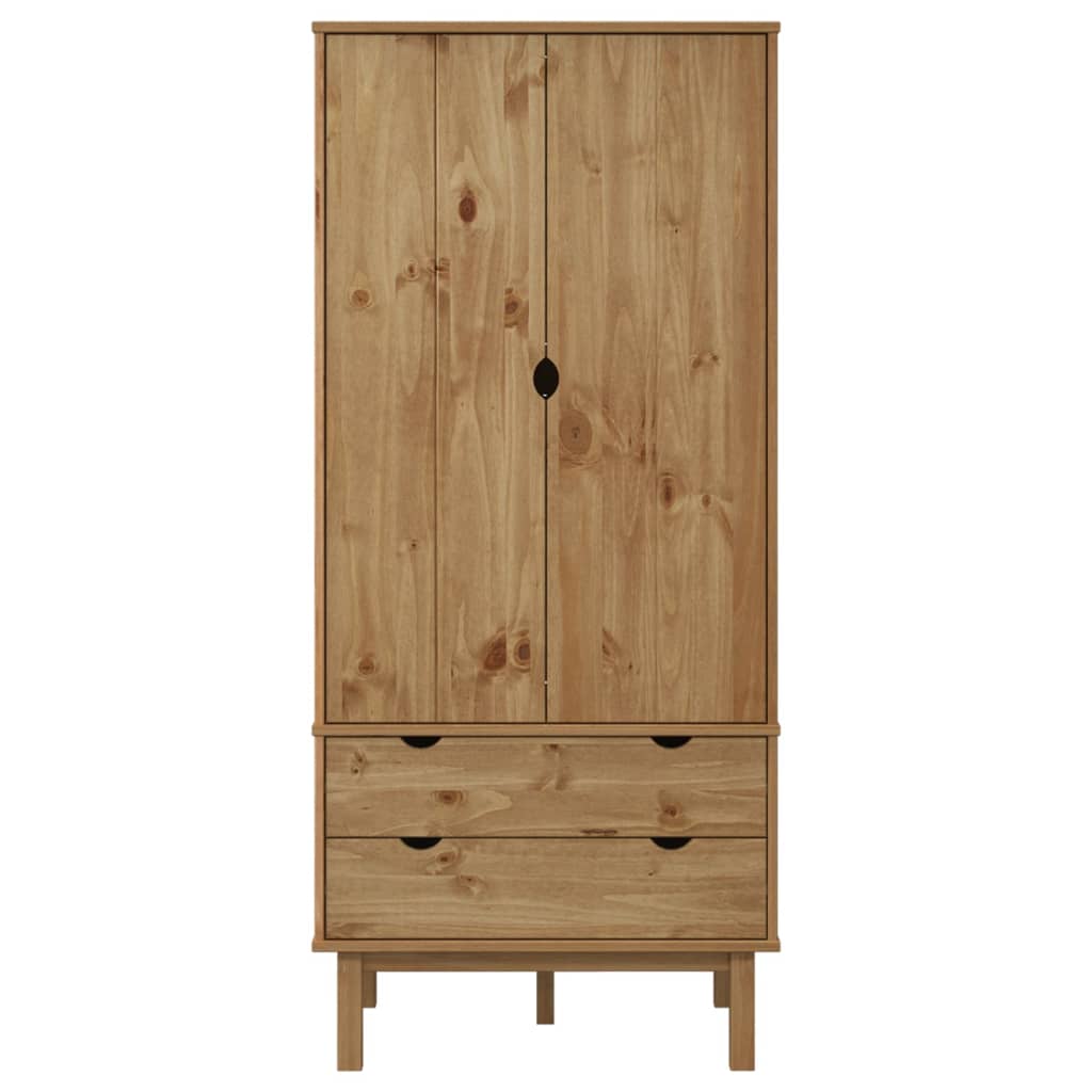 Wardrobe OTTA 30.1"x20.9"x67.7" Solid Wood Pine