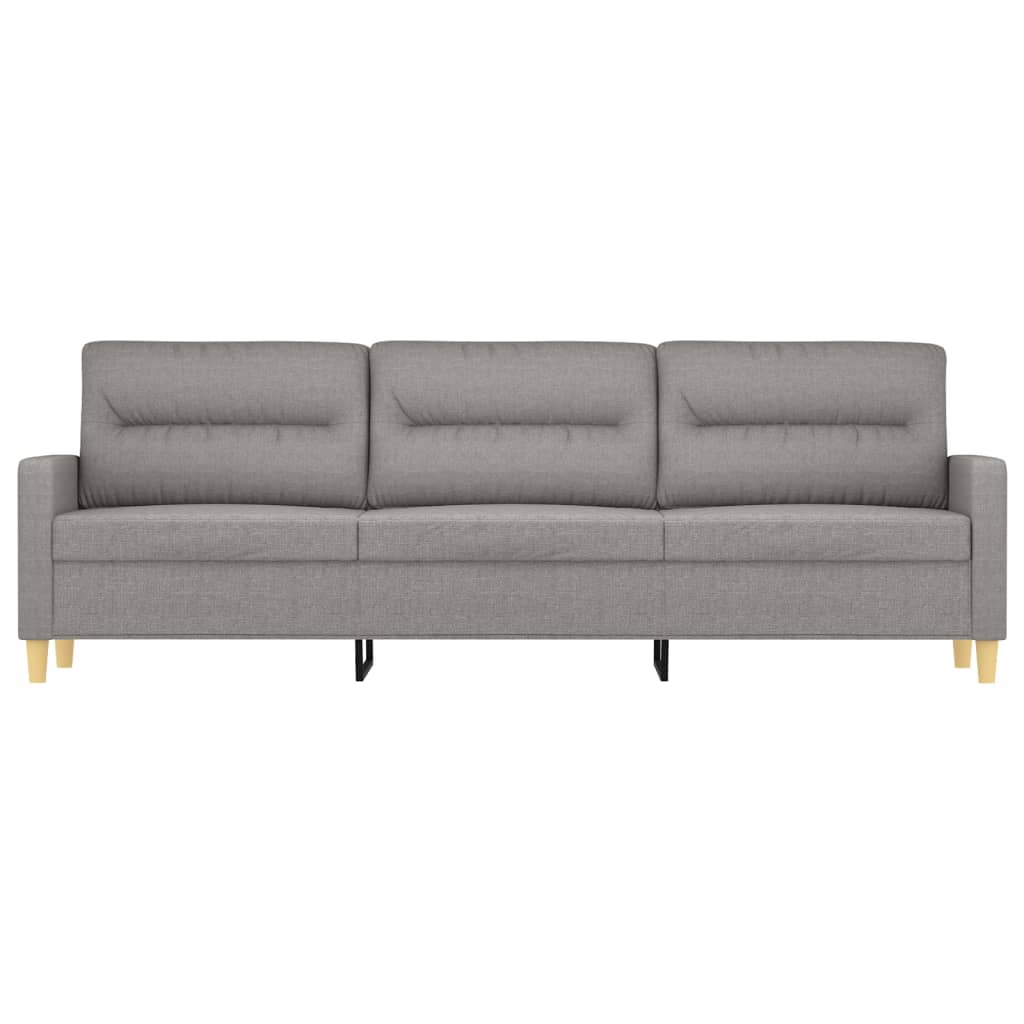 3-Seater Sofa Light Gray 82.7" Fabric