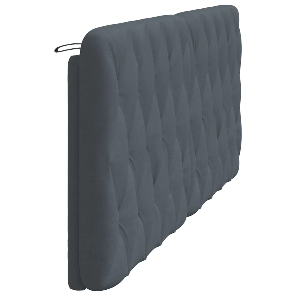 Headboard Cushion Dark Gray 76" Velvet