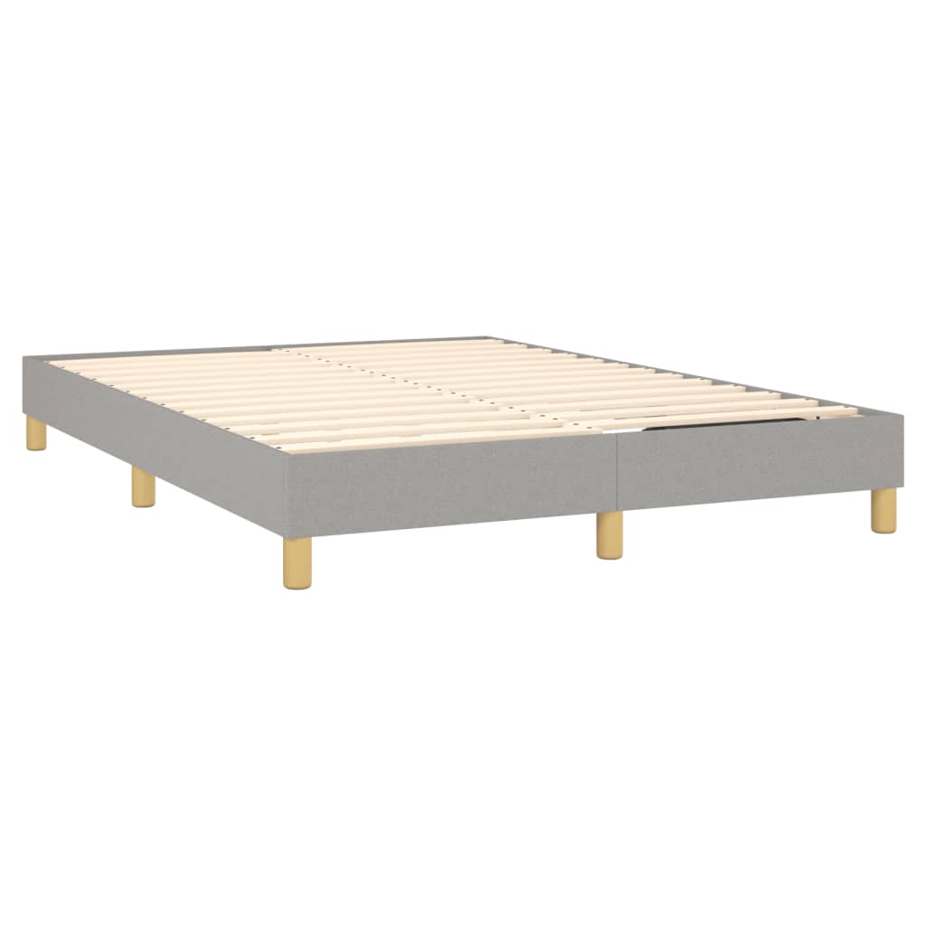 Bed Frame without Mattress Light Gray Full Fabric (US Only)