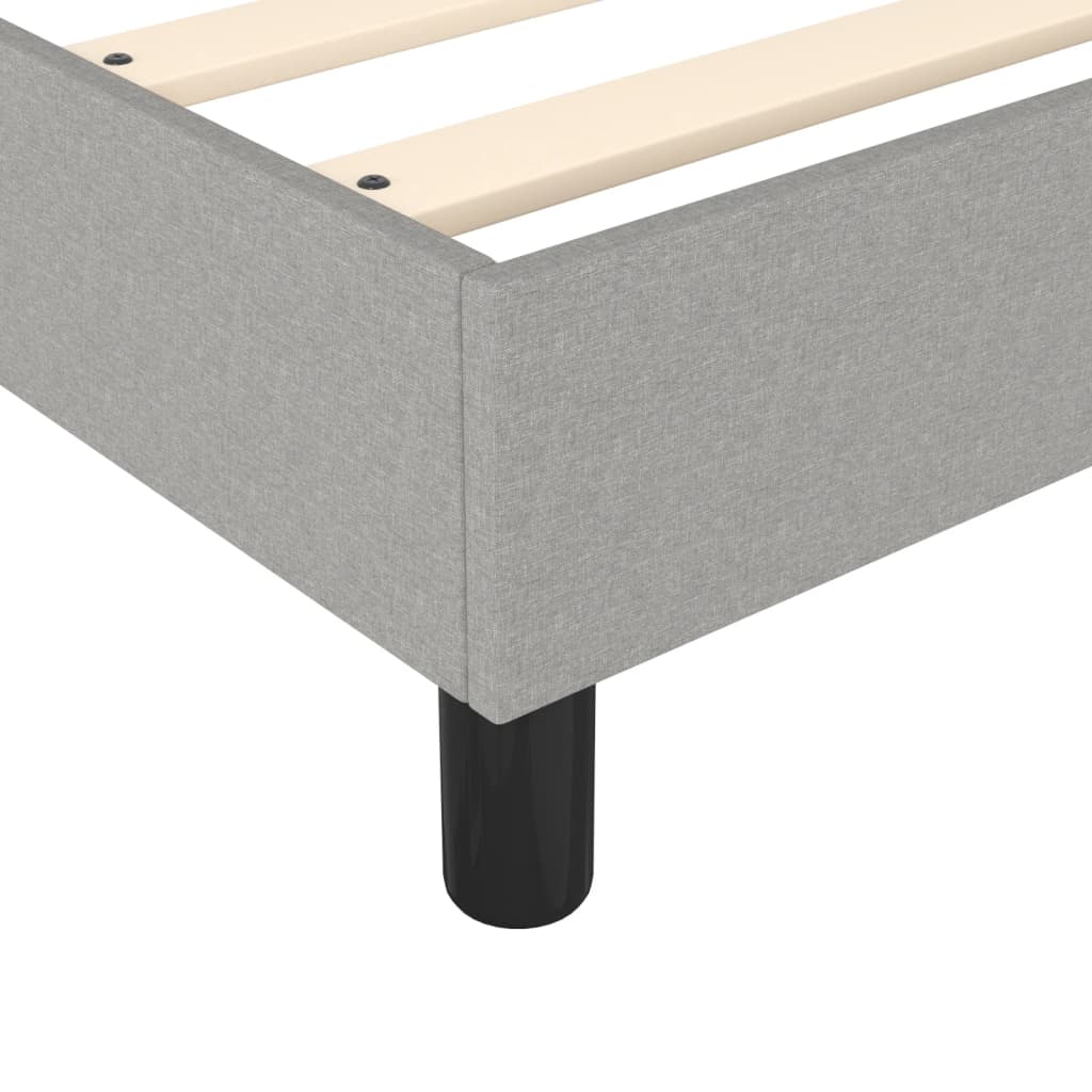 Bed Frame Light Gray 53.9"x74.8" Full Fabric