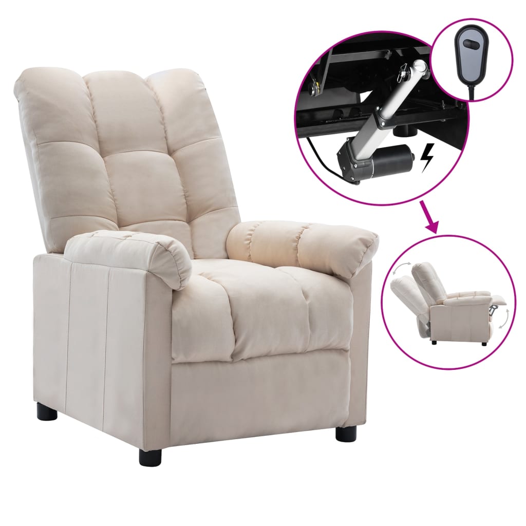 Recliner Light Gray Fabric