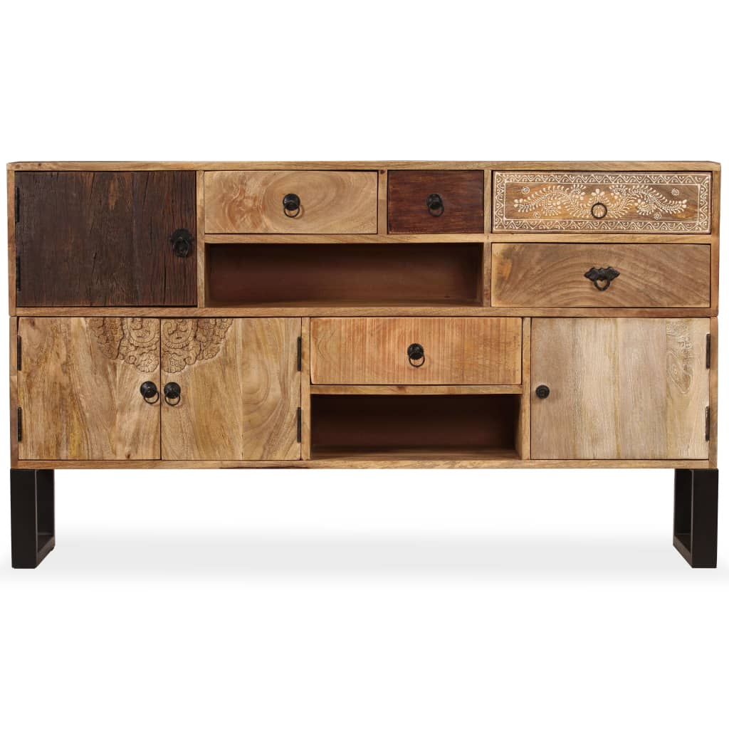 Sideboard Solid Mango Wood 55.1"x11.8"x31.5"