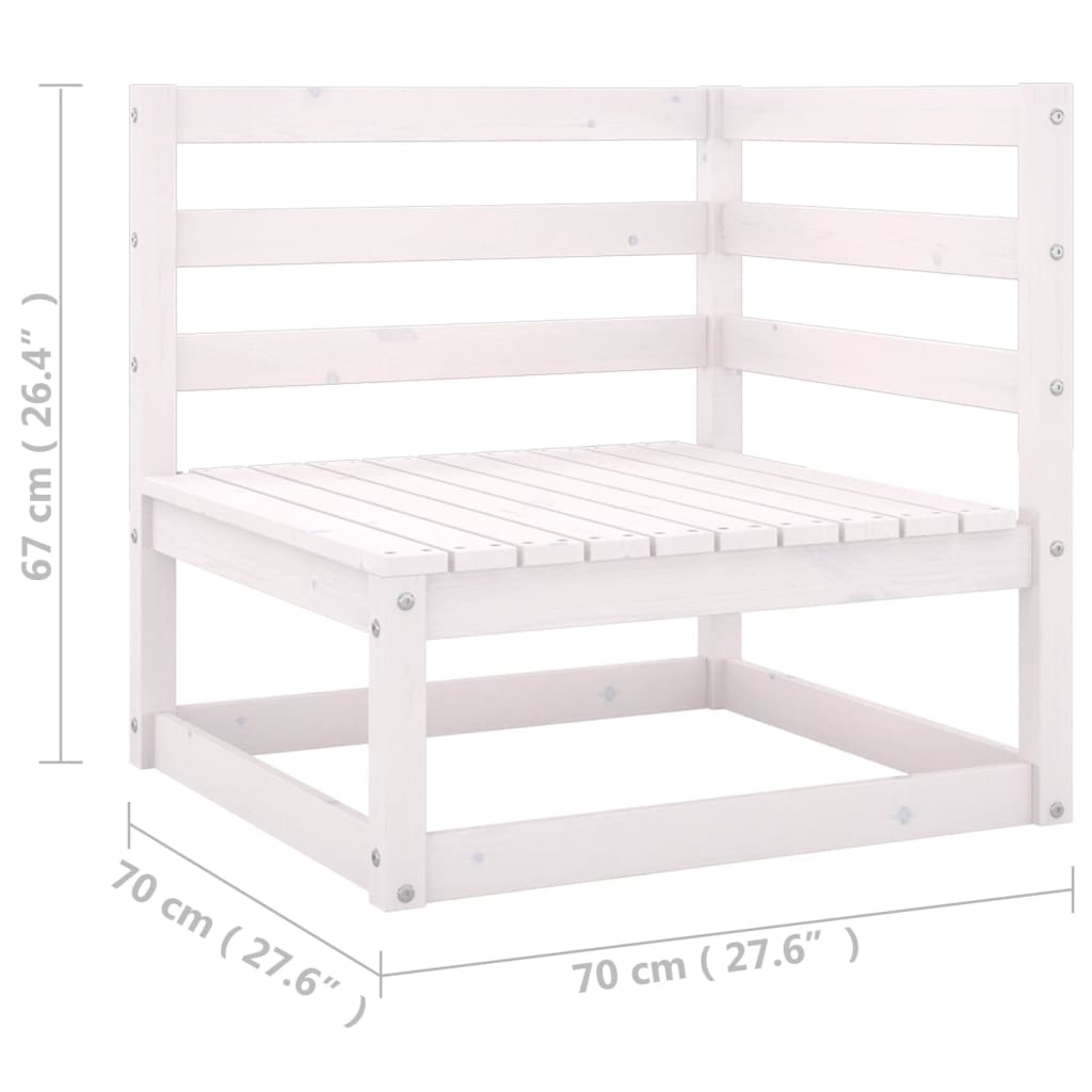 4-Seater Patio Sofa with Cushions Solid Wood Pine