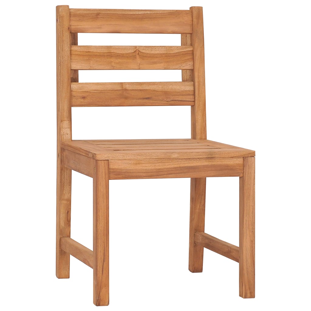 Patio Chairs 6 pcs Solid Wood Teak