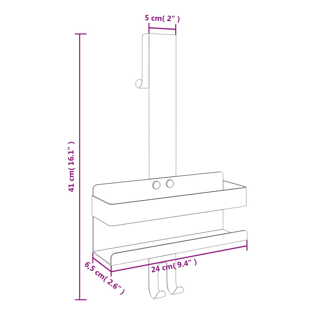 Hanging Shower Caddy Brushed 304 Stainless Steel