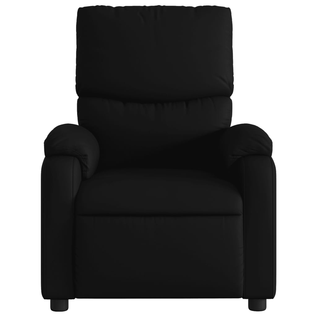 Electric Massage Recliner Chair Black Faux Leather