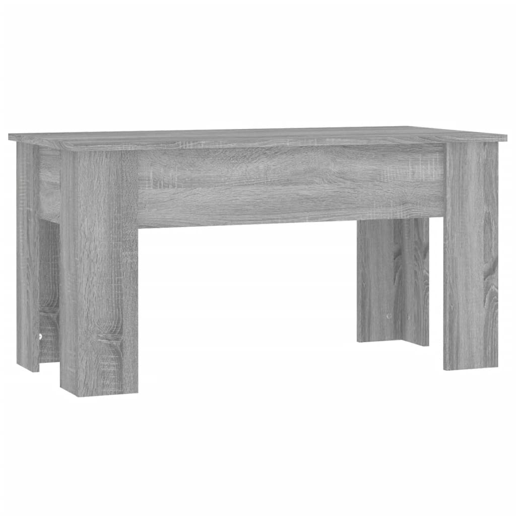 Coffee Table Gray Sonoma 39.8"x19.3"x20.5" Engineered Wood