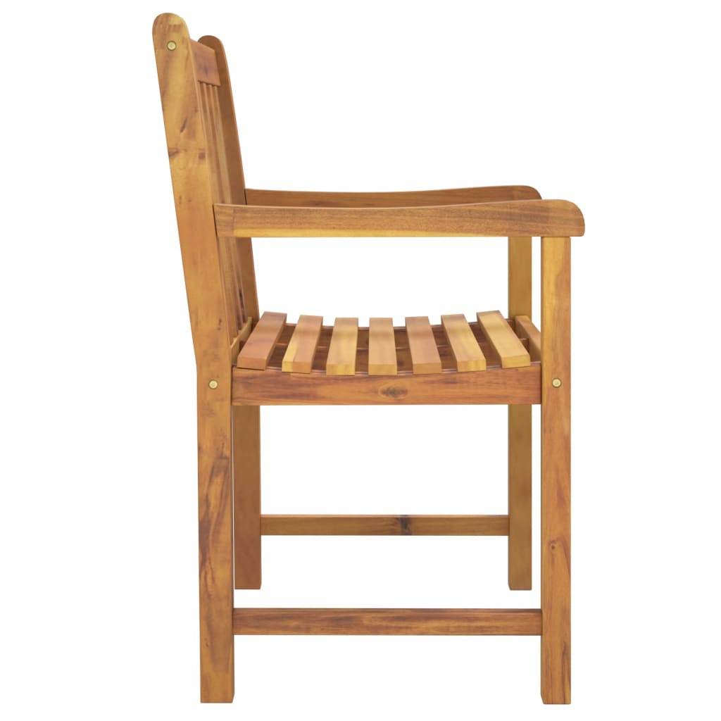 Patio Chairs 6 pcs 22"x21.9"x35.4" Solid Wood Acacia