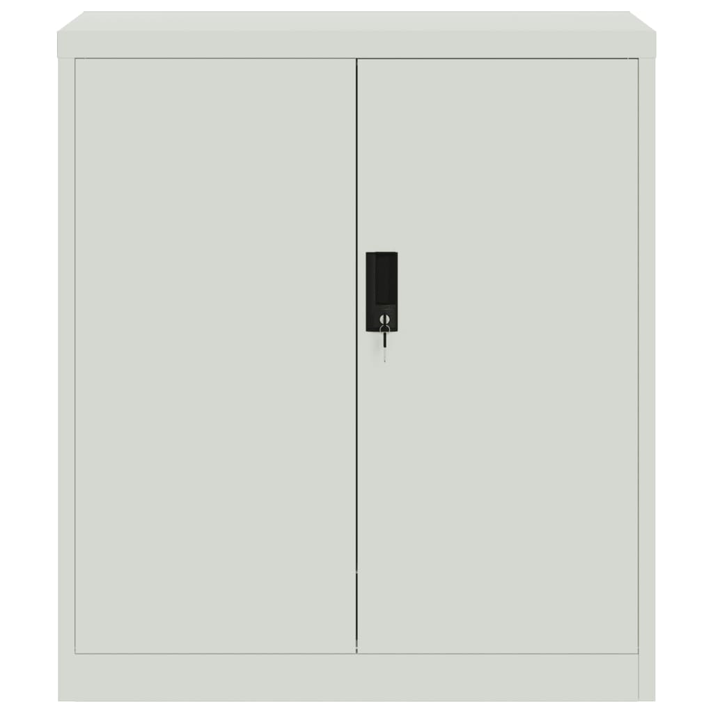 File Cabinet Light Gray 31.1"x15.7"x35.4" Steel