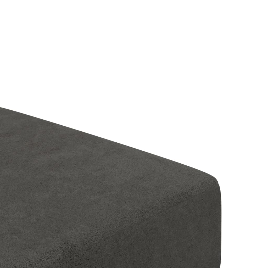 2-Seater Sofa Bed Dark Gray Velvet