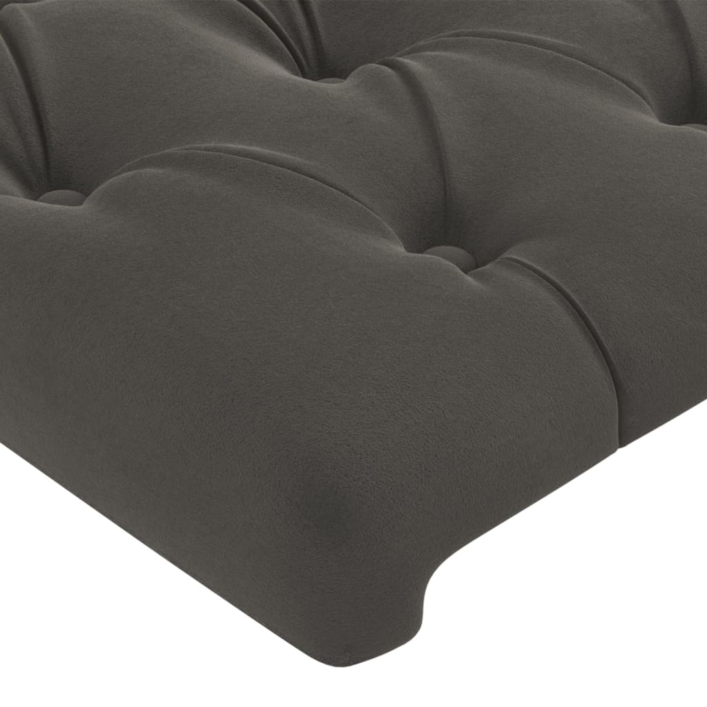 Headboards 4 pcs Dark Gray 31.5"x2.8"x30.7"/34.6" Velvet