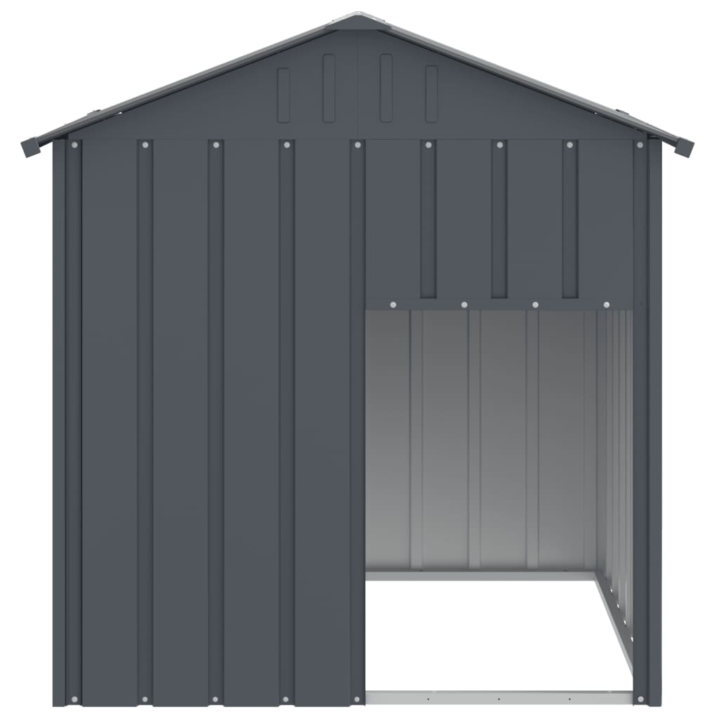 Dog House with Roof Anthracite 46.1"x40.6"x48.4" Galvanized Steel