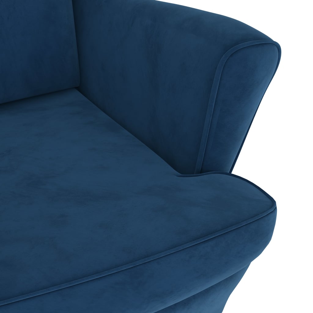 Armchair Blue Velvet