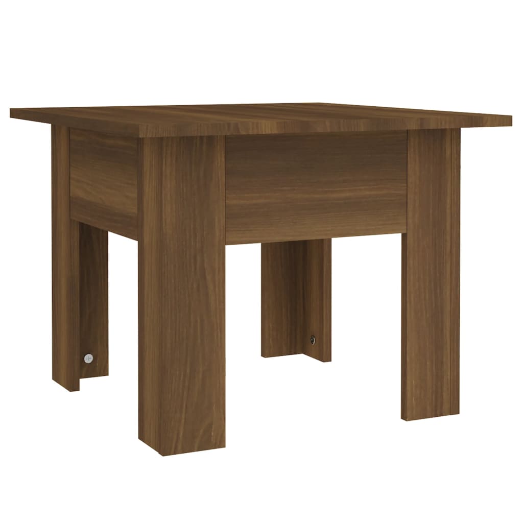 Coffee Table Brown Oak 21.7"x21.7"x16.5" Engineered Wood