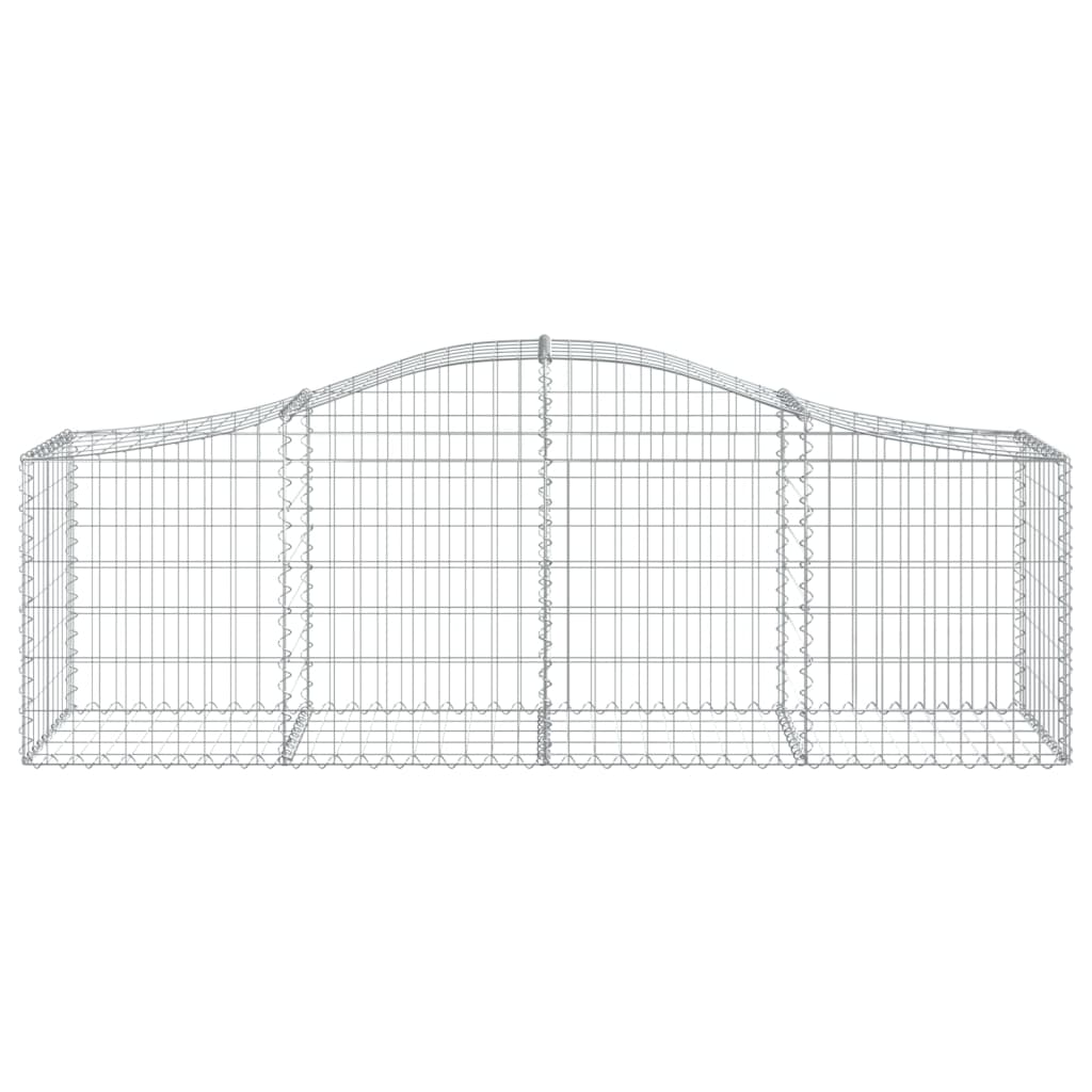 Arched Gabion Basket 78.7"x19.7"x23.6"/31.5" Galvanized Iron