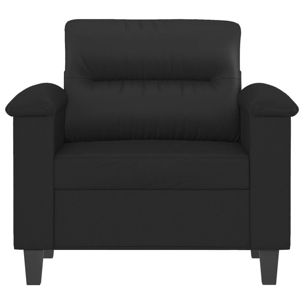 Sofa Chair Black 23.6" Faux Leather