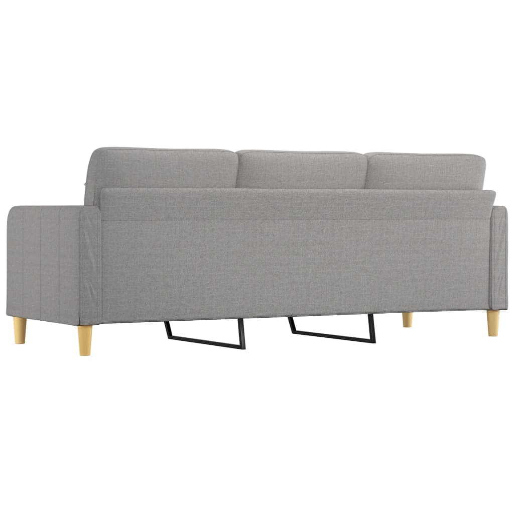 3-Seater Sofa Light Gray 82.7" Fabric