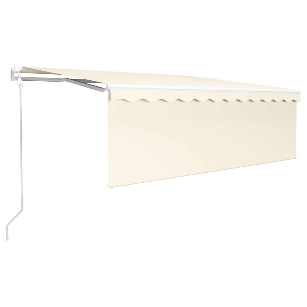 Automatic Retractable Awning with Blind 13.1'x9.8' Cream