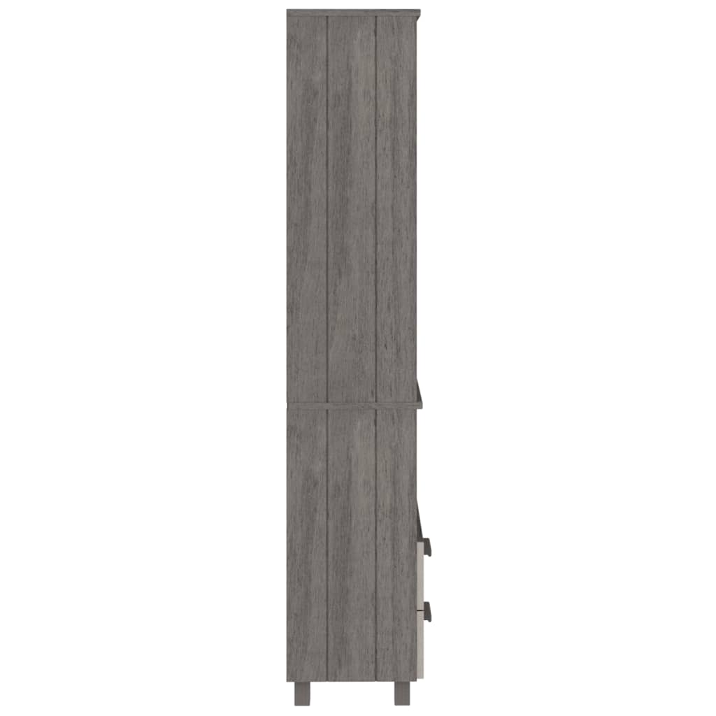 Highboard HAMAR Light Gray 23.6"x13.8"x70.9" Solid Wood Pine