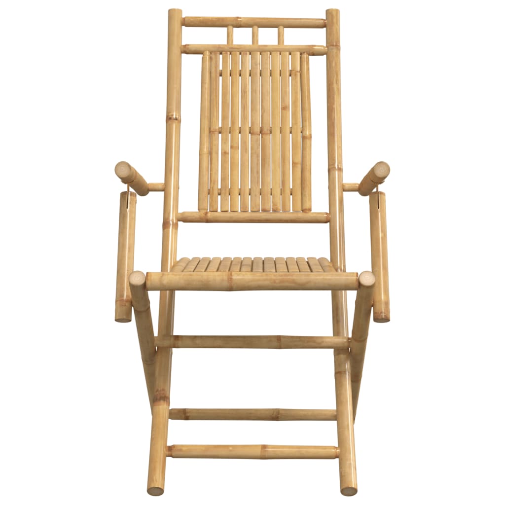 Folding Patio Chairs 6 pcs 20.9"x26"x39" Bamboo