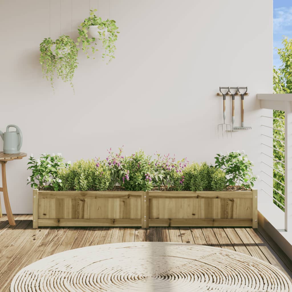 Garden Planter 70.9"x12.2"x12.2" Impregnated Wood Pine