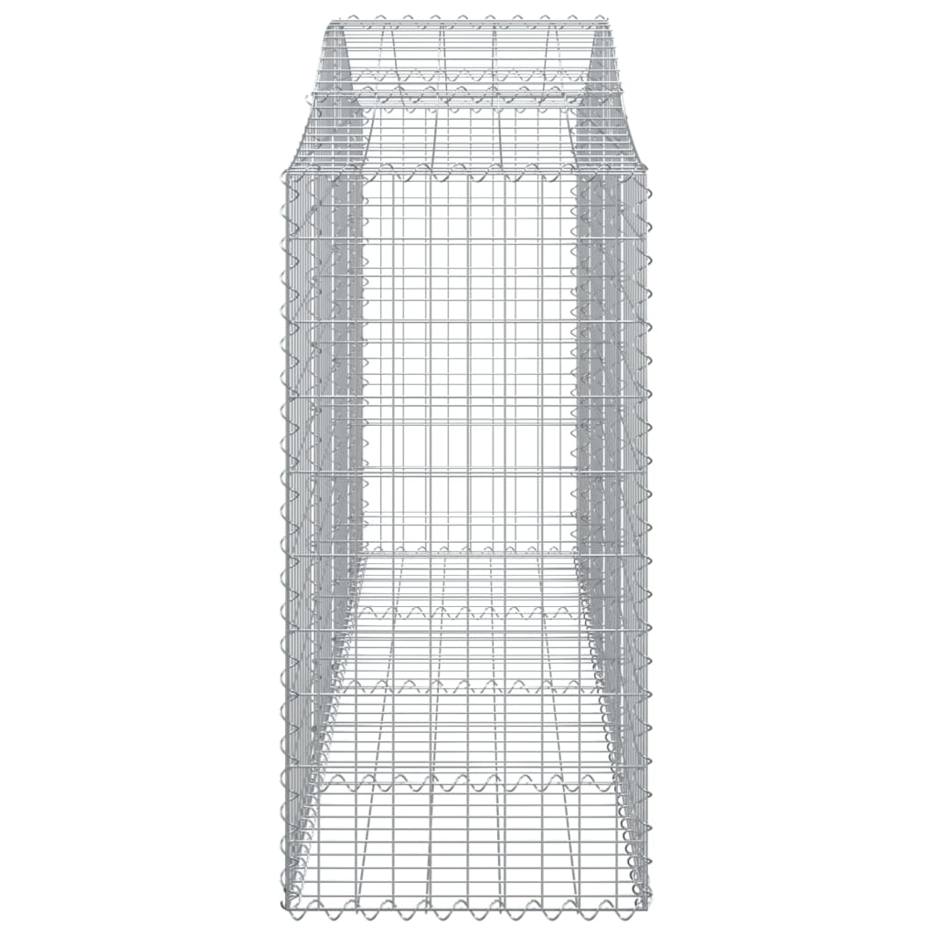 Arched Gabion Baskets 11 pcs 78.7"x19.7"x39.4"/47.2" Galvanized Iron