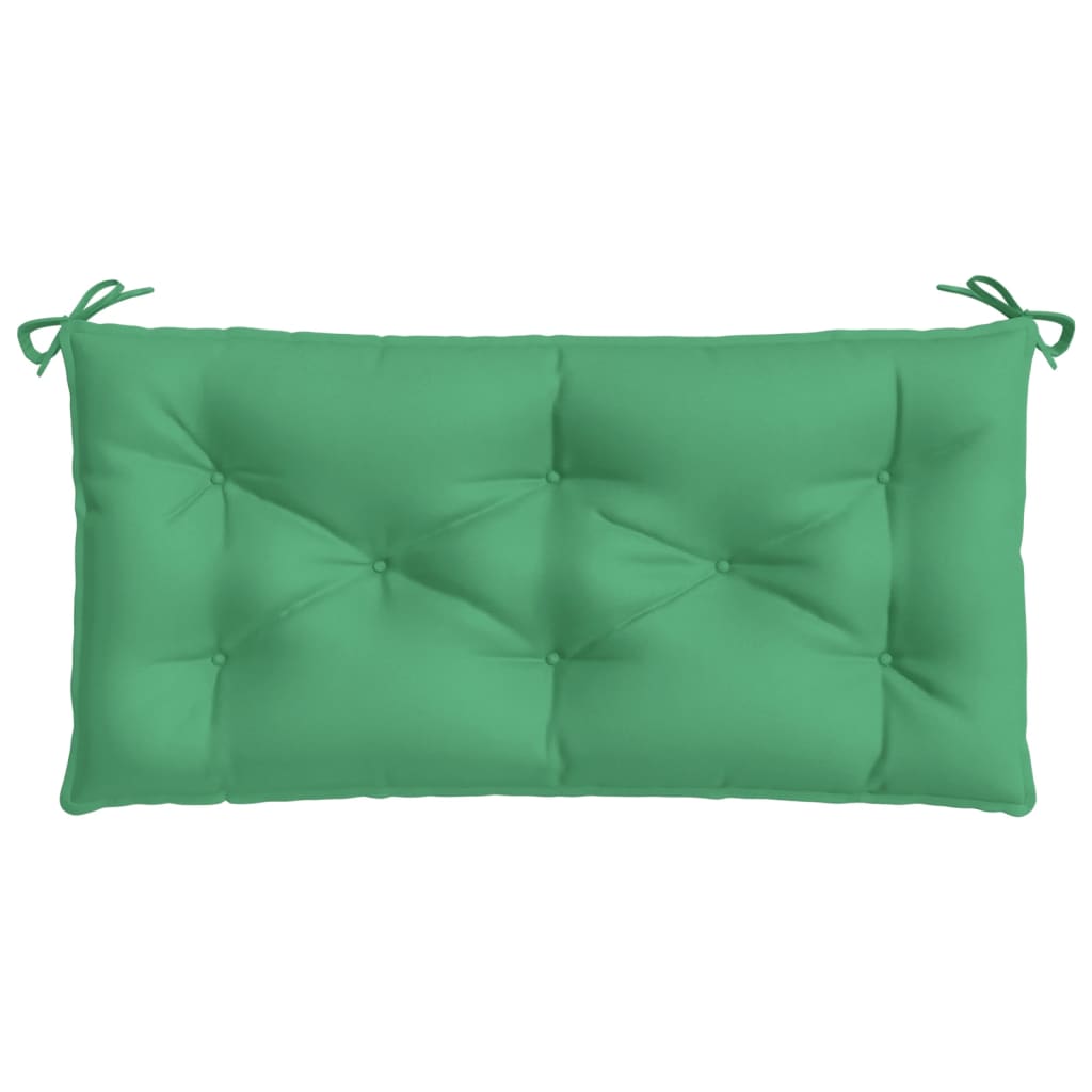 Garden Bench Cushion Green 39.4"x(19.7"+19.7")x2.8" Oxford Fabric