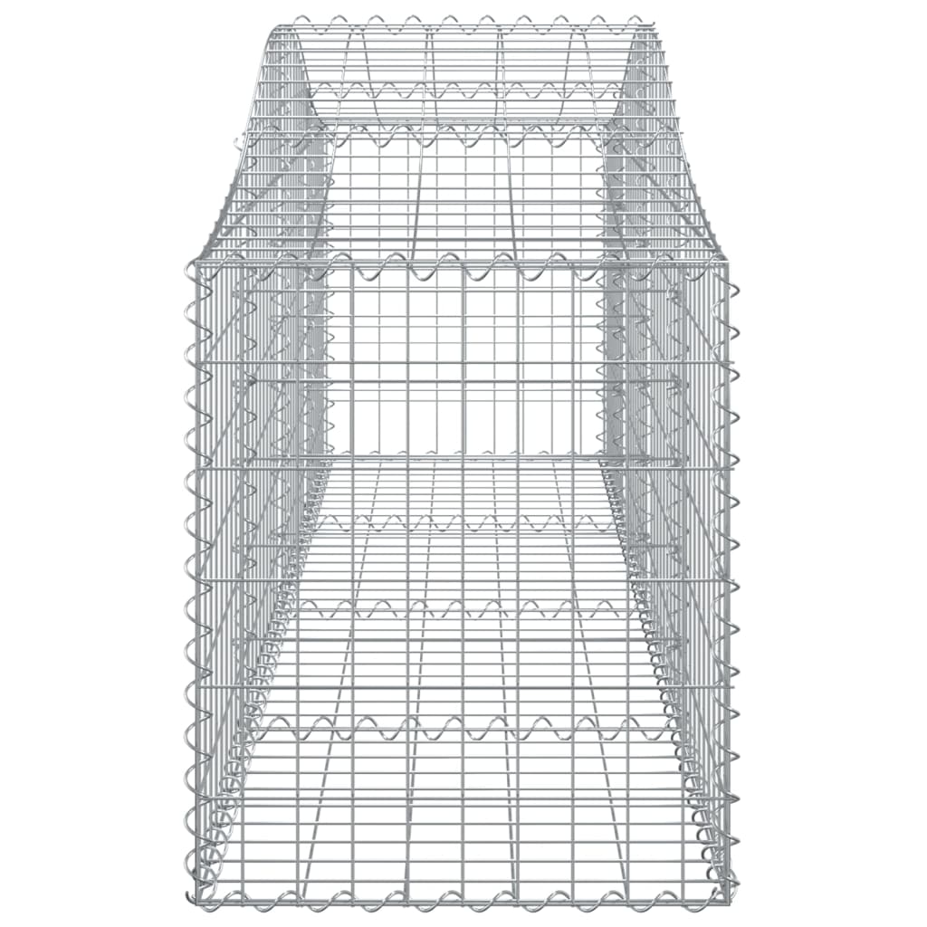 Arched Gabion Baskets 50 pcs 78.7"x19.7"x23.6"/31.5" Galvanized Iron