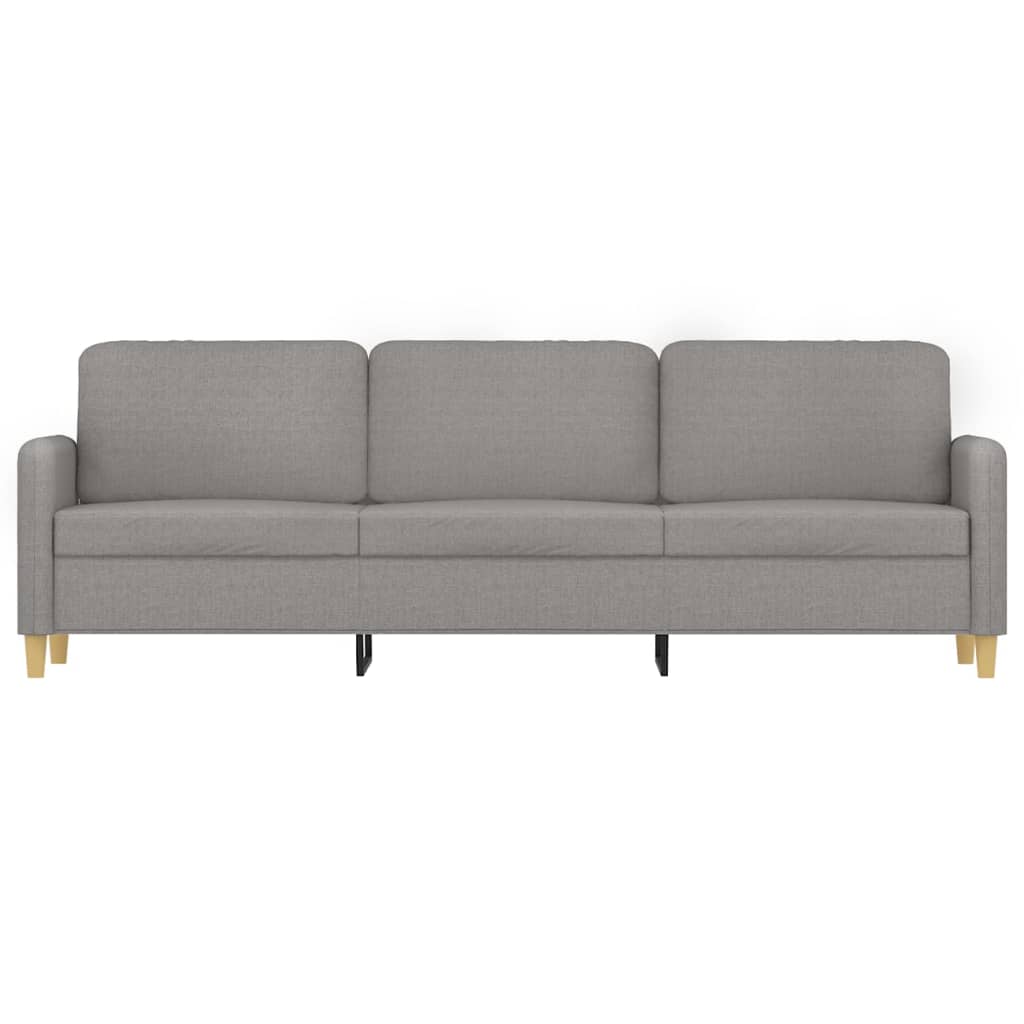 3-Seater Sofa Light Gray 82.7" Fabric