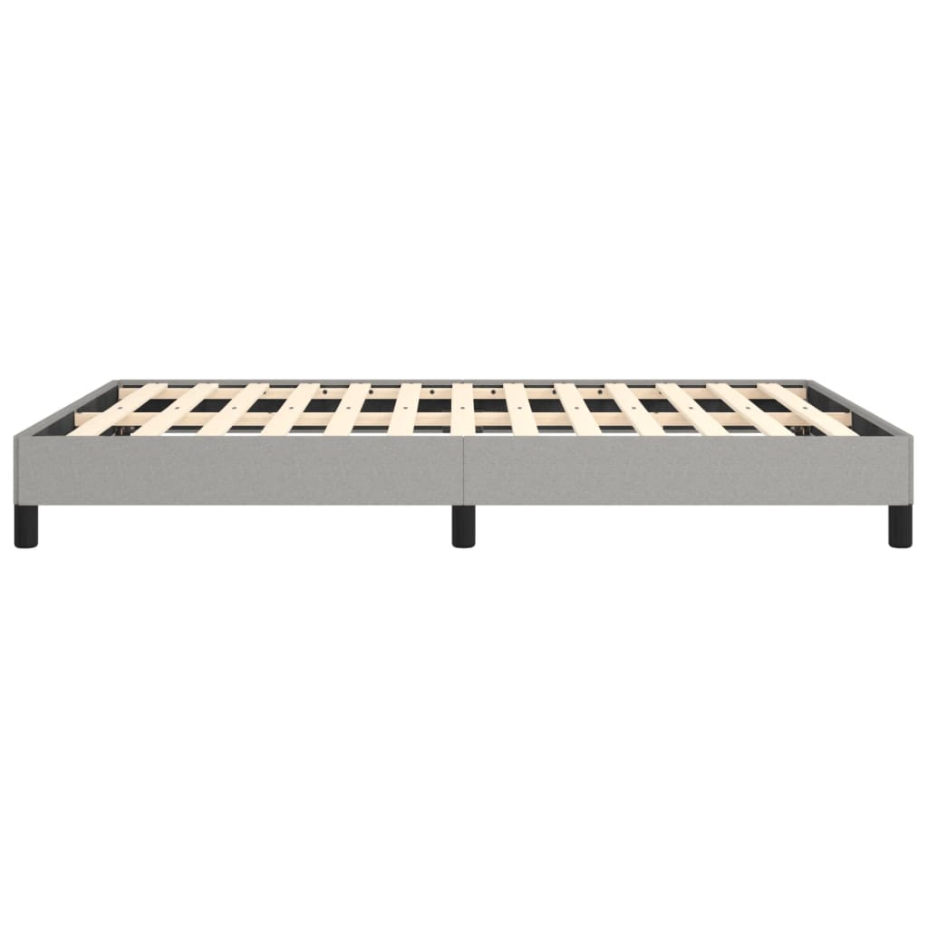 Bed Frame Light Gray 53.9"x74.8" Full Fabric