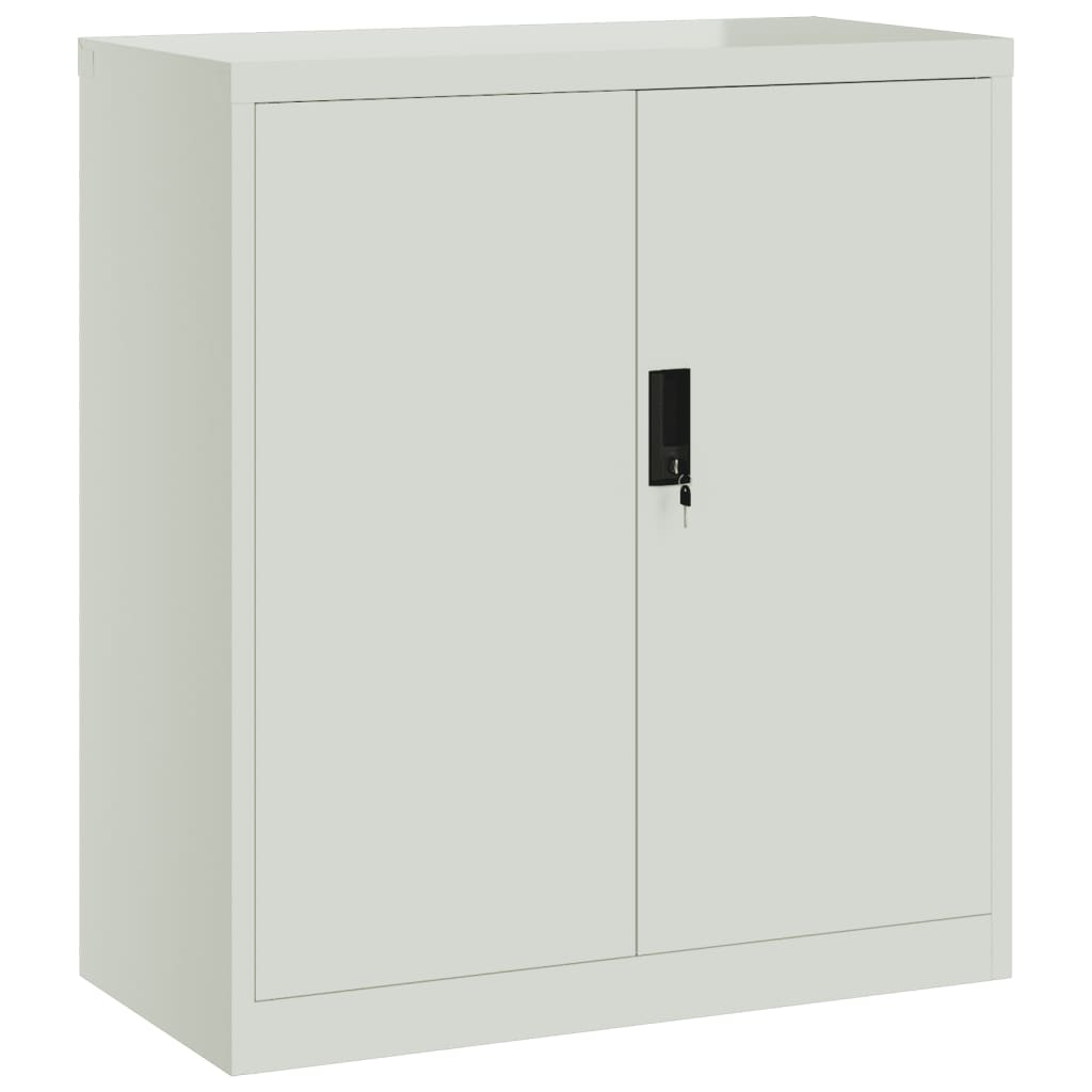 File Cabinet Light Gray 31.1"x15.7"x35.4" Steel