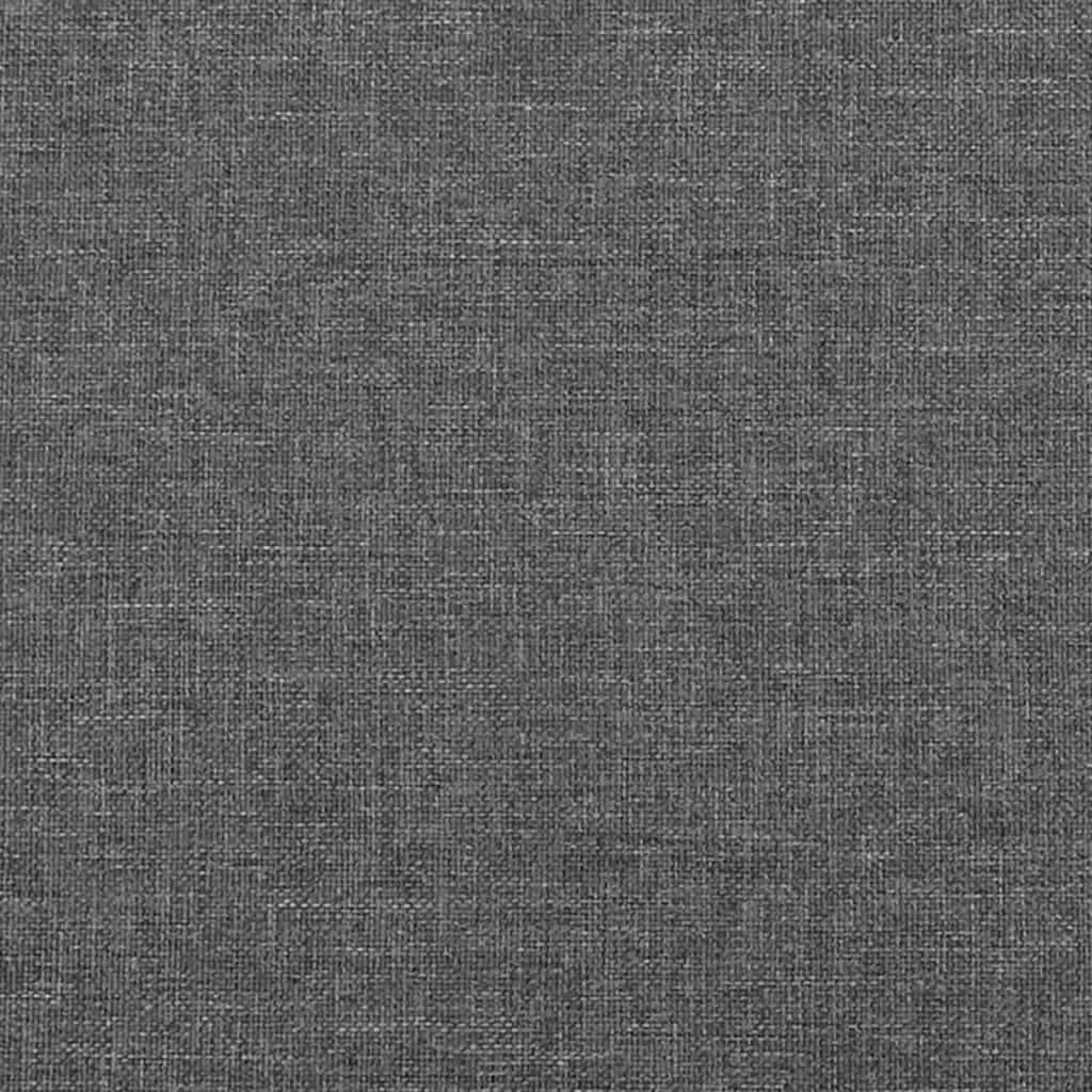 Headboard Dark Gray 39.4"x2"x30.7"/34.6" Fabric