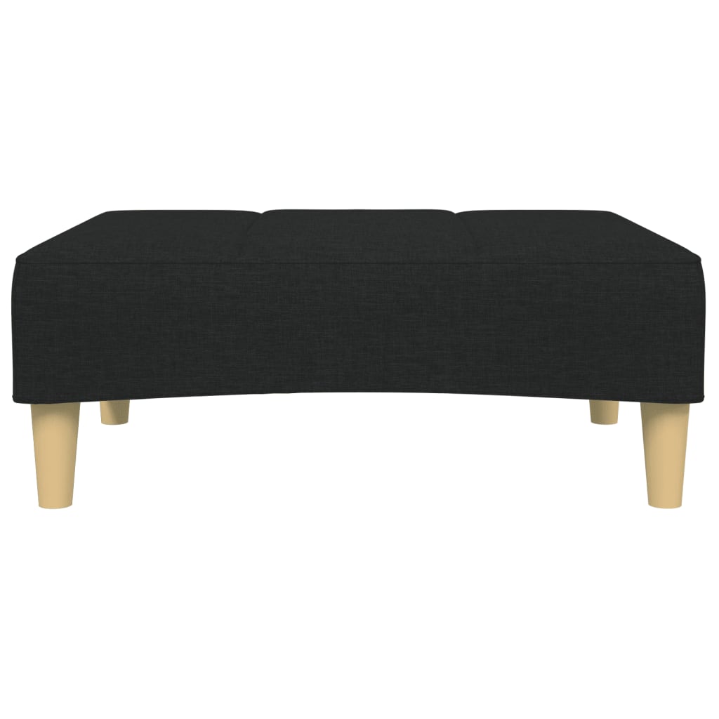 Footstool Black 30.3"x21.7"x12.2" Fabric